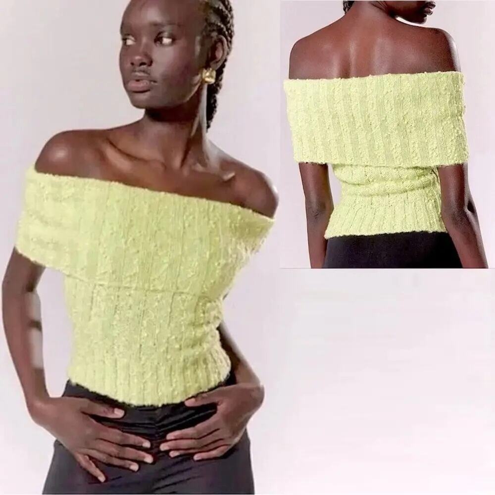 NWOT! UO Silence + Noise Starlet Off-The-Shoulder Knit Top